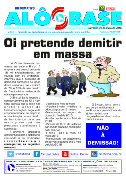 Oi pretende demitir em massa